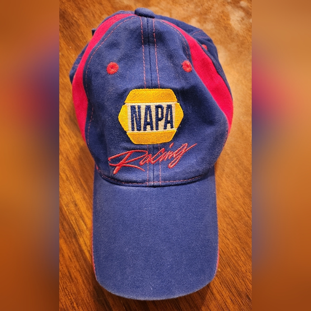 NAPA Racing Team hat, one Size fits all, Velcro adjustment, pre-owned, washed